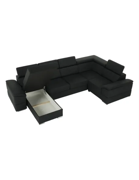 Colțar SEGORIA ROH U, living, 330x183/196 cm, textil Malmo | MobilaOK