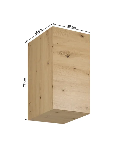 Dulap Superior (corp suspendat) LANGEN G40G, dormitor/bucătărie/living, 40x45x72 cm, PAL laminat stejar | MobilaOK