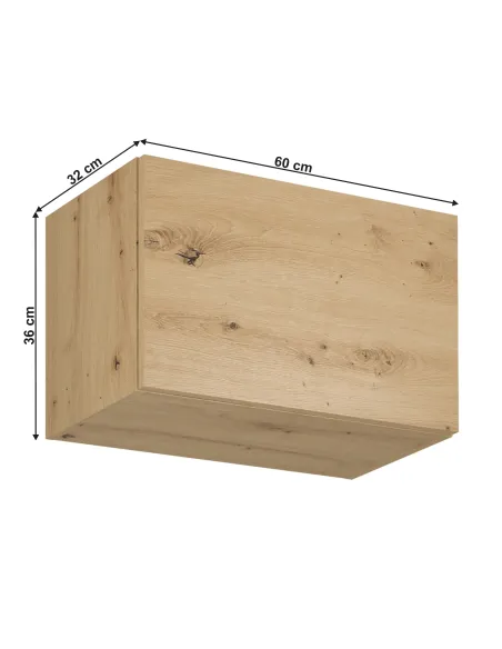 Dulap Superior, LANGEN G60KN, bucatarie/hol, 60x32x36 cm, PAL laminat Stejar Artizanal | MobilaOK