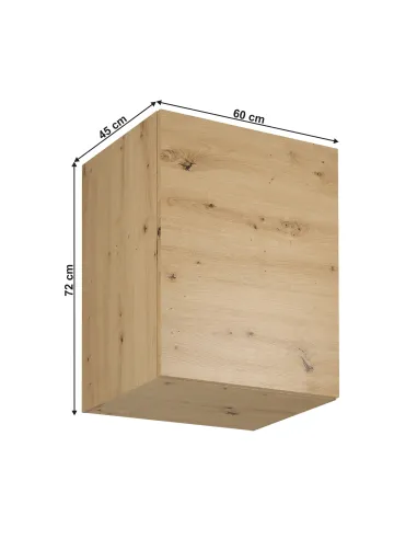 Dulap Superior, LANGEN G60G, Bucătărie/Living, 60x45x72 cm, PAL Laminat Stejar Artizanal | MobilaOK