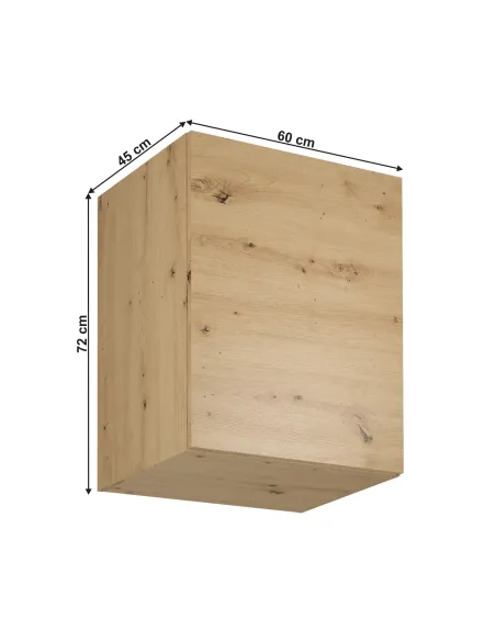Dulap Superior, LANGEN G60G, Bucătărie/Living, 60x45x72 cm, PAL Laminat Stejar Artizanal | MobilaOK