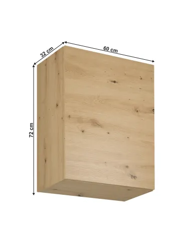 Dulap Superior LANGEN G60 Bucătărie/Hol 60x32x72 cm PAL Laminat Stejar | MobilaOK