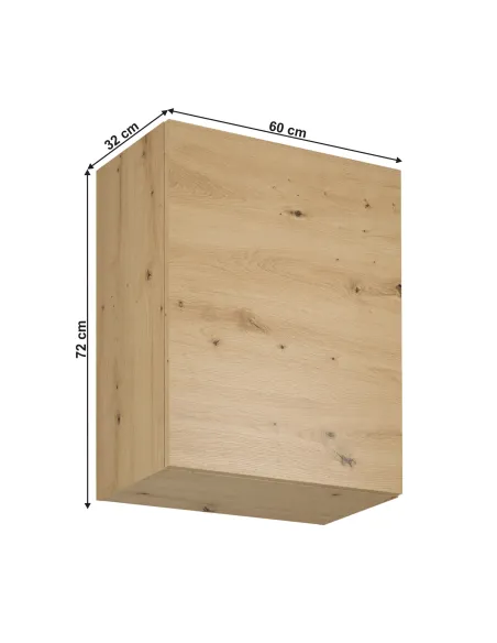 Dulap Superior LANGEN G60 Bucătărie/Hol 60x32x72 cm PAL Laminat Stejar | MobilaOK