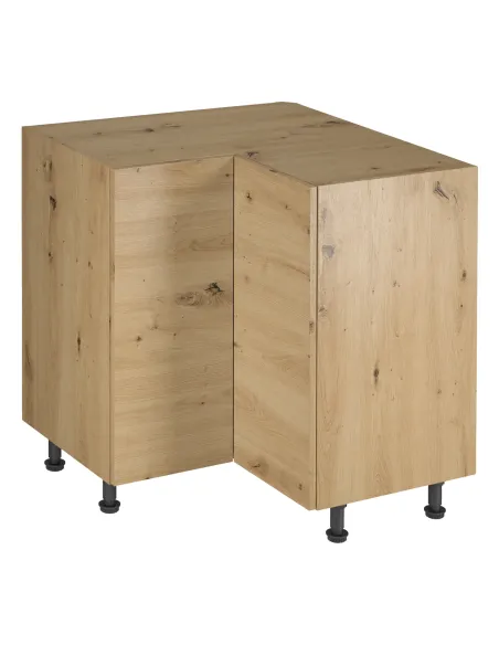 Dulap de colţ LANGEN D90N pentru hol, dormitor, birou, 79x79x82 cm, PAL stejar artizanal | MobilaOK