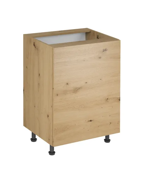 Dulap de jos LANGEN D60, living/hol, 60x47x82 cm, PAL stejar artizanal | MobilaOK
