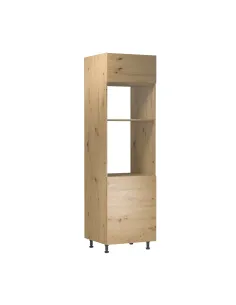 Dulap LANGEN D60PM pentru bucătărie, 60x58x212 cm, PAL melaminat stejar | MobilaOK