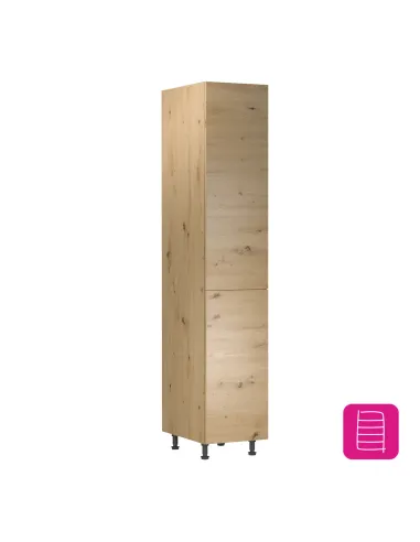 Dulap alimentar LANGEN D40SP, bucătărie/hol, 40x58x212 cm, PAL și stejar | MobilaOK