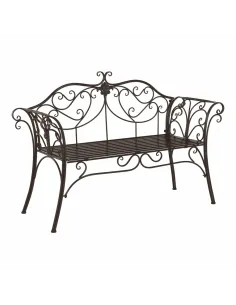 Bancă de grădină ETELIA, metal, 131x49x89 cm | MobilaOK