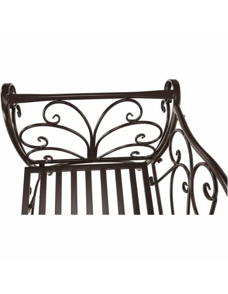 Bancă de grădină ETELIA, metal, 131x49x89 cm | MobilaOK