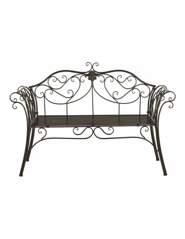 Bancă de grădină ETELIA, metal, 131x49x89 cm | MobilaOK