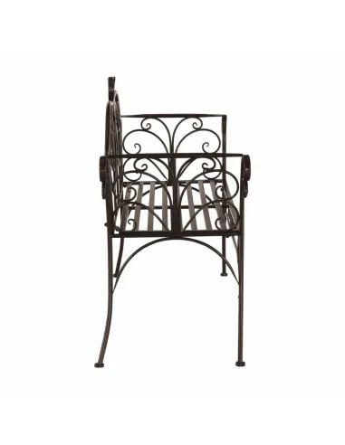 Bancă de grădină ETELIA, metal, 131x49x89 cm | MobilaOK