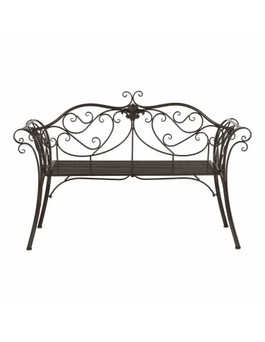 Bancă de grădină ETELIA, metal, 131x49x89 cm | MobilaOK