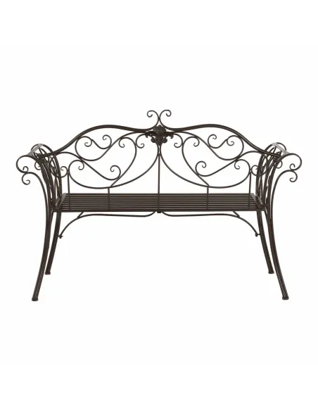 Bancă de grădină ETELIA, metal, 131x49x89 cm | MobilaOK