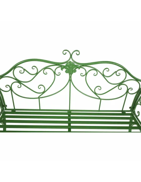 Bancă de grădină ETELIA, verde, grădină, 131x49x89 cm, Metal | MobilaOK