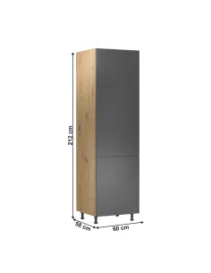 Dulap alimentar LANGEN D60R, bucătărie, 60x58x212 cm, PAL laminat | MobilaOK 2