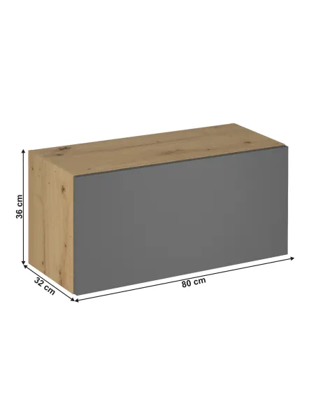 Dulap Superior, LANGEN G80K, Bucătărie/Hol, 80x32x36 cm, PAL Melaminat și MDF | MobilaOK
