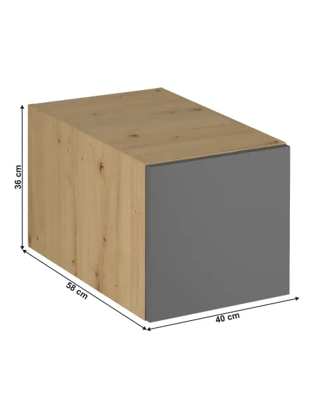 Dulap Superior LANGEN N40, Bucătărie/Hol, 40x58x36 cm, PAL Laminat | MobilaOK