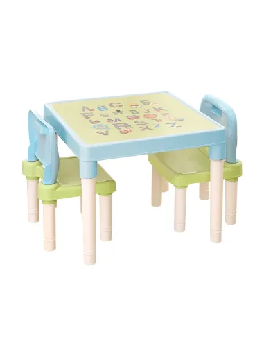 Set Masa si Scaune BALTO, camera copii, masa 51.5x51.5x44 cm, plastic | MobilaOK