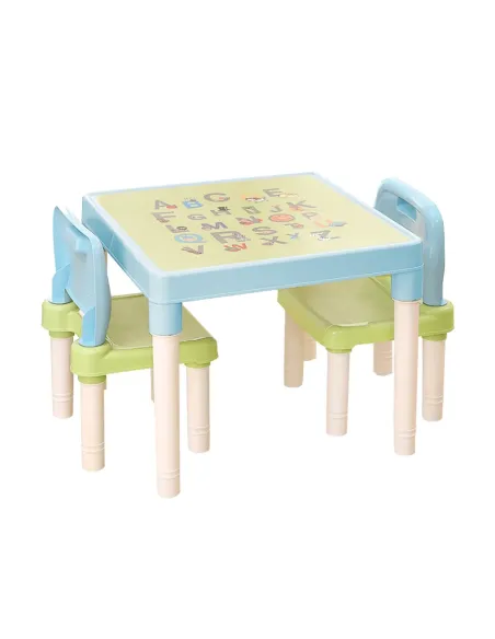 Set Masa si Scaune BALTO, camera copii, masa 51.5x51.5x44 cm, plastic | MobilaOK