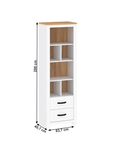 Raft, LANZETTE R, living/dormitor, 63.7x40.7x200 cm, PAL melaminat | MobilaOK