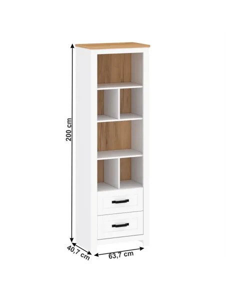 Raft, LANZETTE R, living/dormitor, 63.7x40.7x200 cm, PAL melaminat | MobilaOK