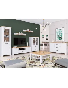 Dulap, LANZETTE F, dormitor/hol, 104.5x58.7x200 cm, PAL/MDF melaminat | MobilaOK 2