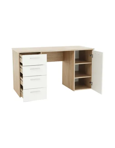 Masă de birou EUSTACH, birou, 137x76.3x60 cm, PAL melaminat | MobilaOK