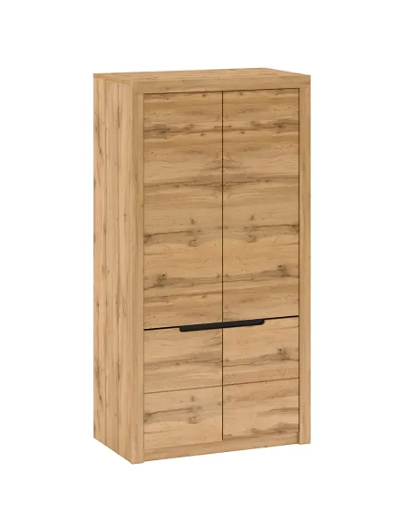 Dulap TORONTA F, dormitor/hol, 102.8x56x197.2 cm, PAL/stejar wotan | MobilaOK