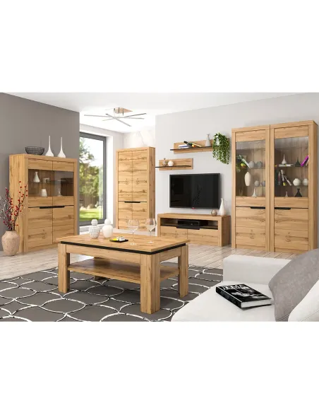 Scrin TORONTA, dormitor, 147.6x39.7x95.7 cm, PAL melaminat | MobilaOK