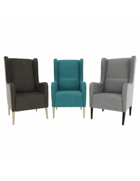 Fotoliu BREDLY pentru living, 66x87x117 cm, Lemn și Textil | MobilaOK