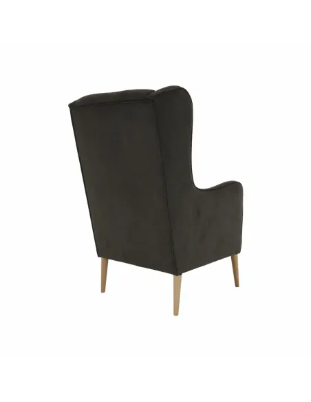 Fotoliu BREDLY pentru living, 66x87x117 cm, textil și lemn | MobilaOK