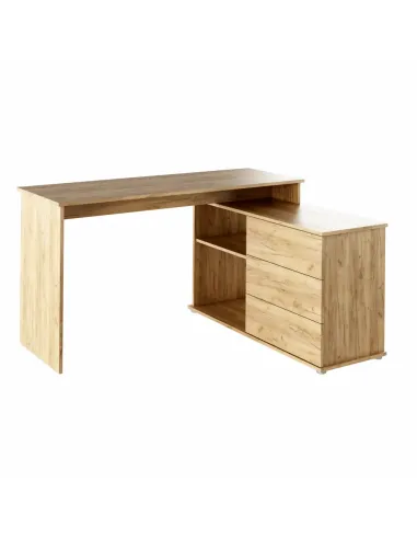 Birou PC TERINO, colț universal 138x110x75.4 cm, PAL melaminat stejar artisan | MobilaOK