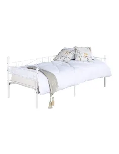 Pat ROZALI dormitor 90x200 metal alb | MobilaOK