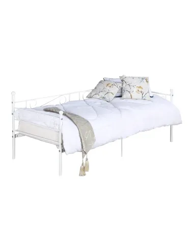 Pat ROZALI dormitor 90x200 metal alb | MobilaOK