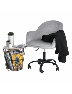 Scaun de birou EROL, birou, 59x62x82/92 cm, catifea/metal, KONDELA | MobilaOK 2