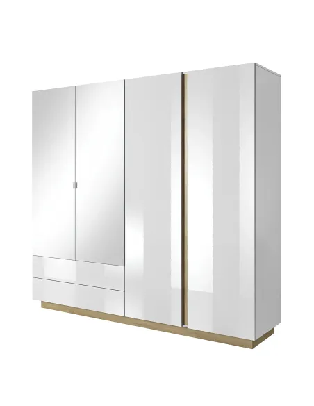 Dulap CITY pentru dormitor/hol, 220x54x202 cm, PAL melaminat | MobilaOK