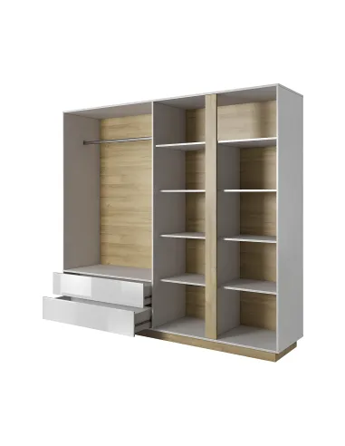 Dulap CITY pentru dormitor/hol, 220x54x202 cm, PAL melaminat | MobilaOK