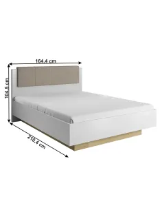 Pat CITY dormitor 164.4x210.4x104.5 cm PAL melaminat | MobilaOK 2