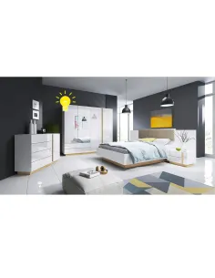 Banda LED, CITY, dormitor, 220 cm, PAL, KONDELA | MobilaOK