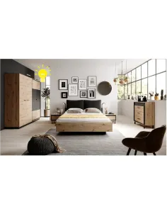 Banda LED, CITY, dormitor, 220 cm, PAL, KONDELA | MobilaOK 2