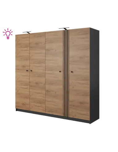Banda LED, CITY, dormitor, 220 cm, PAL, KONDELA | MobilaOK