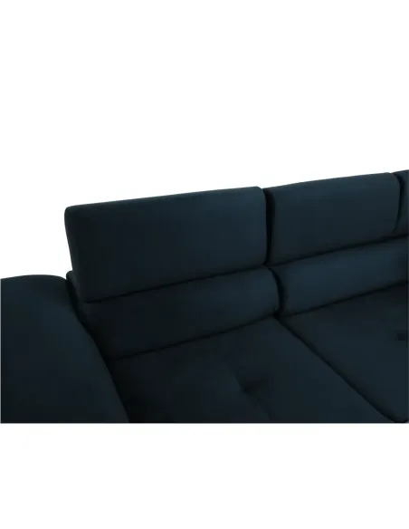Colțar AMARETA, living/dormitor, 280x205x70/90 cm, textil Monolith | MobilaOK
