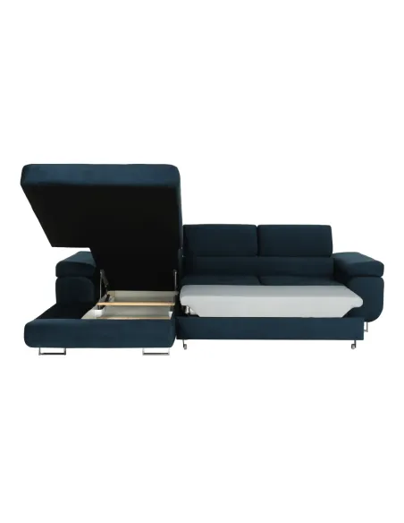 Colțar AMARETA, living/dormitor, 280x205x70/90 cm, textil Monolith | MobilaOK