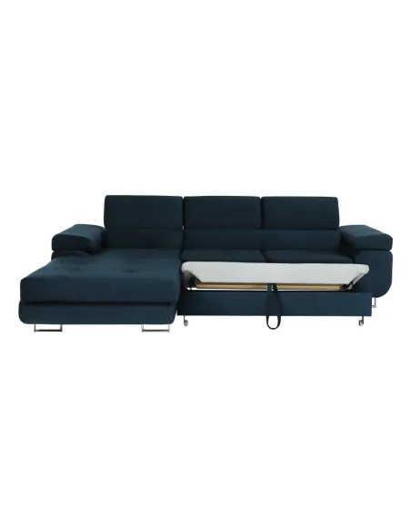 Colțar AMARETA, living/dormitor, 280x205x70/90 cm, textil Monolith | MobilaOK
