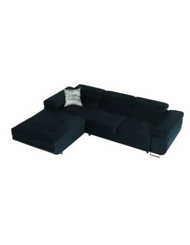 Colțar AMARETA, living/dormitor, 280x205x70/90 cm, textil Monolith | MobilaOK