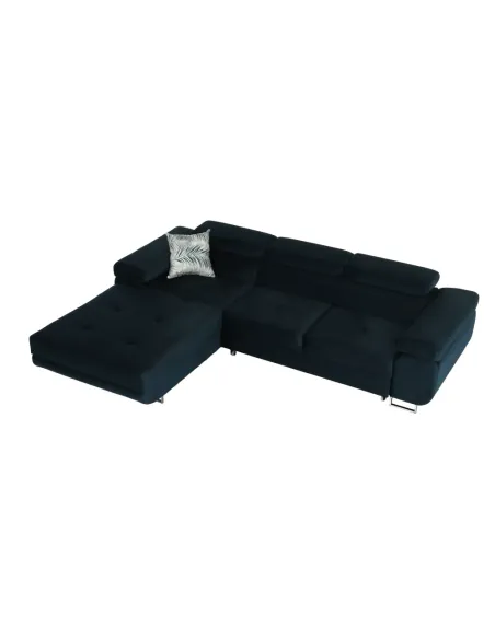 Colțar AMARETA, living/dormitor, 280x205x70/90 cm, textil Monolith | MobilaOK