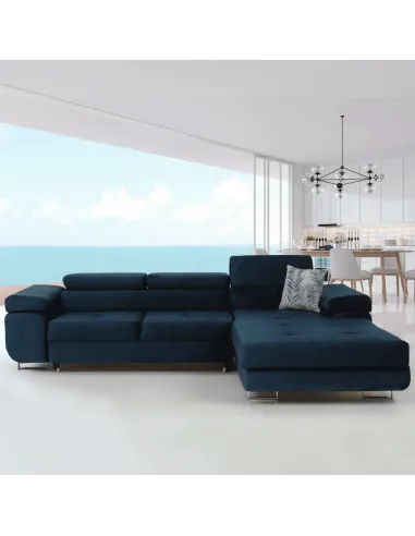 Colţar AMARETA, living/dormitor, 280x205x70/90 cm, PAL, textil Monolith | MobilaOK