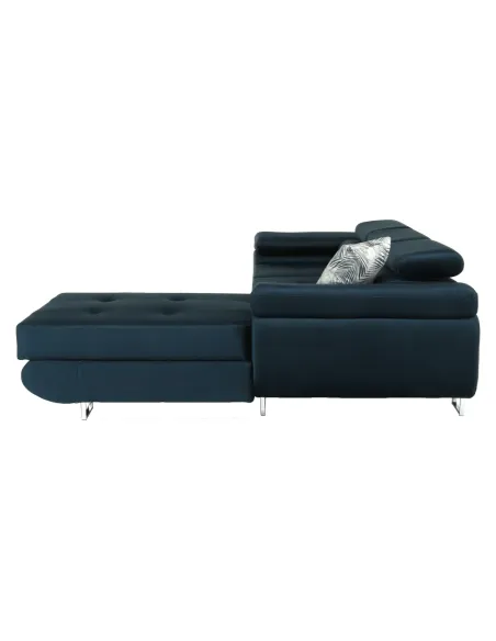 Colţar AMARETA, living/dormitor, 280x205x70/90 cm, PAL, textil Monolith | MobilaOK
