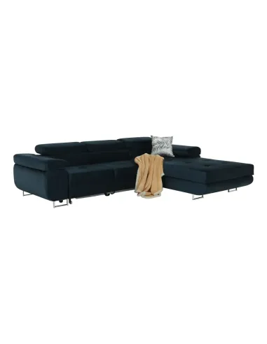 Colţar AMARETA, living/dormitor, 280x205x70/90 cm, PAL, textil Monolith | MobilaOK