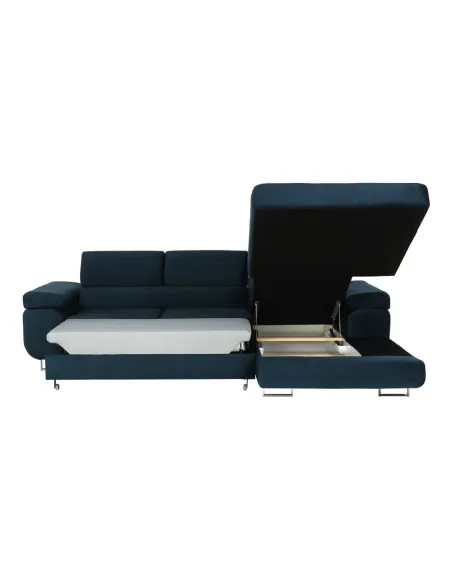 Colţar AMARETA, living/dormitor, 280x205x70/90 cm, PAL, textil Monolith | MobilaOK